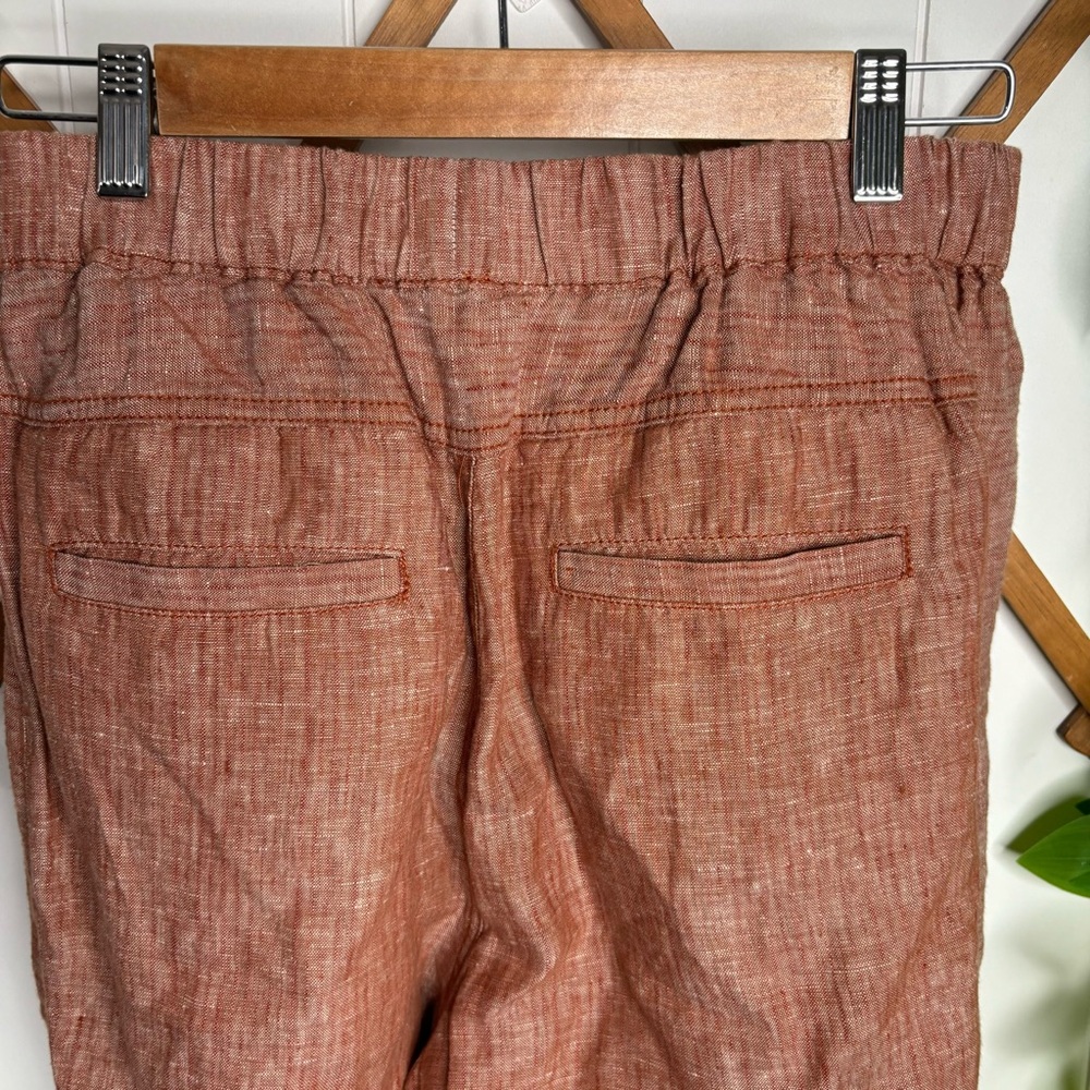 Anthropologie Hei Hei Linen pants burnt orange size XS - Picture 7 of 16